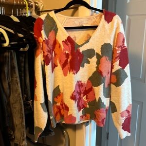 Flowers LOfT sweater